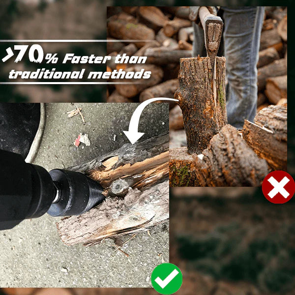 ⏰ Korlátozott ideig érvényes ajánlat 🎁🔥 5 darabos favágó fúrókészlet, ⚡ fúrógéppel gyors favágáshoz, 🪓 magas széntartalmú acélból – erdei munkákhoz és tűzifa készítéséhez