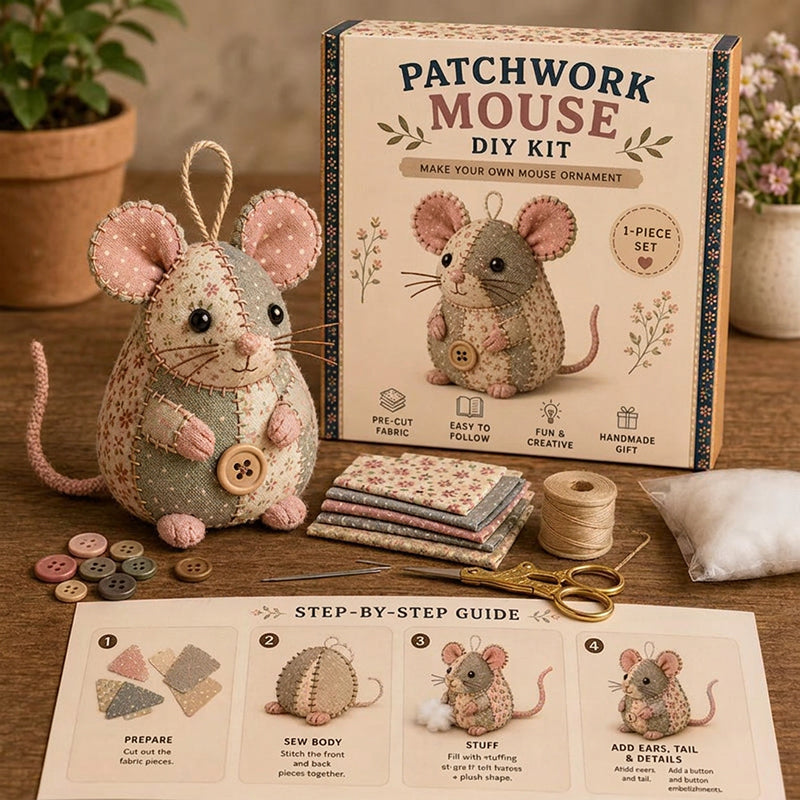 đ„50% KedvezmĂ©nyđ·ïžđ BĂĄjos patchwork egĂ©r DIY varrĂłkĂ©szlet â kezdĆknek is! đ§” 3D-s kialakĂtĂĄs, minden anyaggal egy dobozban