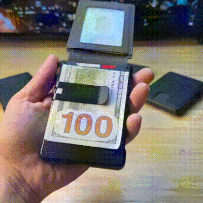 "1+1 brezplačno 🎁✨" 💳 Tanka denarnica z odprtim predalom – 🚀 hiter dostop do kartic, 🛡️ RFID zaščita – CARDPOP