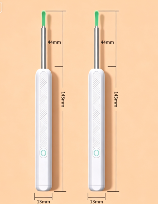 "1+1 brezplačno 🎁✨" 👂👂📱 Vidite, kar počnete! EARSCAN HD vizualni čistilec ušes – 📹1080P kamera, 💡6 LED luči, 📲slika v živo na telefonu