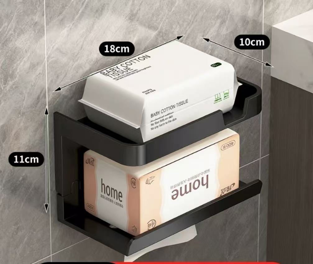 🔥 50% Kedvezmény 🏷️🧻 Megfizethető, luxus kivitelű, falra szerelhető WC-papír tartó (fúrás nélkül) 🚫