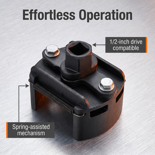 “1+1 ingyen 🎁✨” 50% Kedvezmény🏷️🔧 Állítható olajszűrő-kulcs – 📏 60–80mm univerzális, ⚙️ rugós kialakítás – otthoni és szakmai autószervizhez