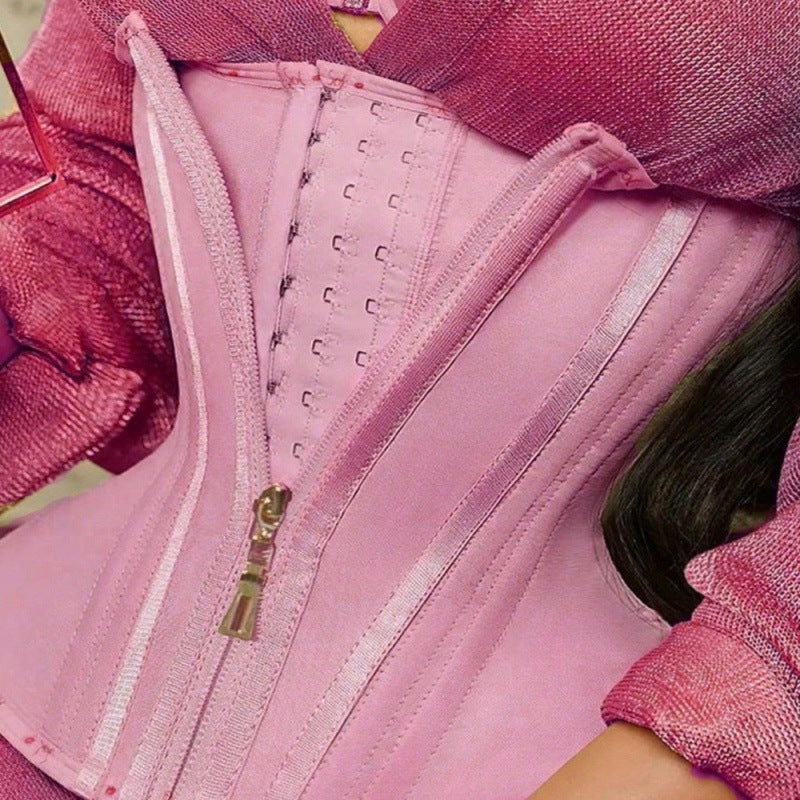 🔥50% popust🏷️👗 Kompresijska jopica za hujšanje v pasu – 🎀 dvojno zapenjanje, 🌬️ diha, 360° podpora hrbta – LUXSHAPE