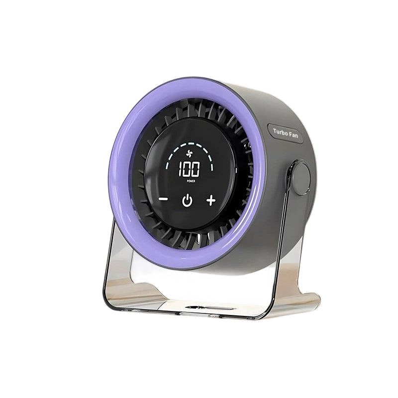 🔥50% Kedvezmény🏷️2026 asztali ventilátor – 🌀 100 állítható sebesség, 💨 erős légáram, 🔇 halk kefe nélküli motor – USB-ről tölthető, LED-kijelzővel