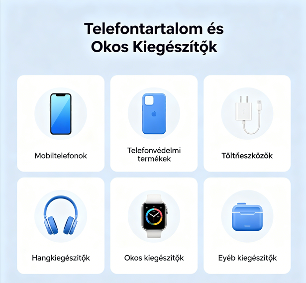 📱  Mobiltelefonok / intelligens kiegészítők