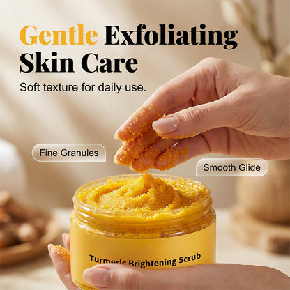 🔥50% Kedvezmény🏷️✨ Természetes kurkuma testradír, 🌊 tengeri sóval, 🌿 jojobaolajjal és E-vitaminnal – arcra és testre