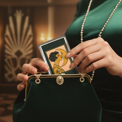 Retro Art Deco kovinski etui z RFID za kartice | RETROCARD