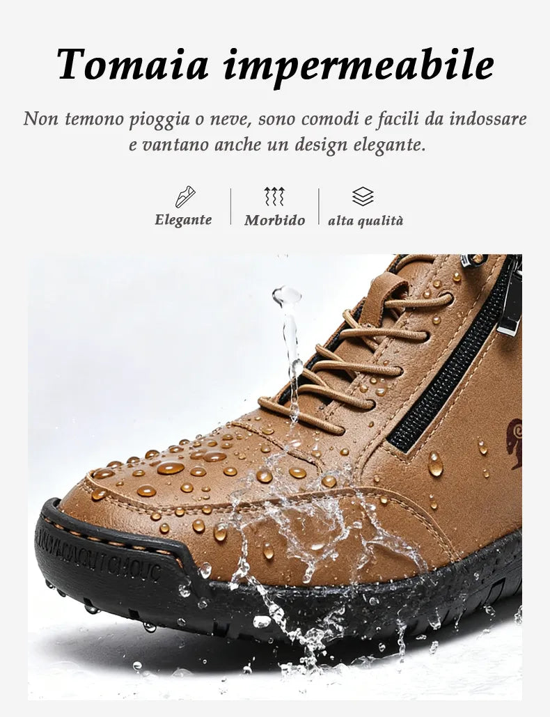 Plaxoo® | 50% Sconto! Stivali in pelle antiscivolo: cammino sicuro ✨