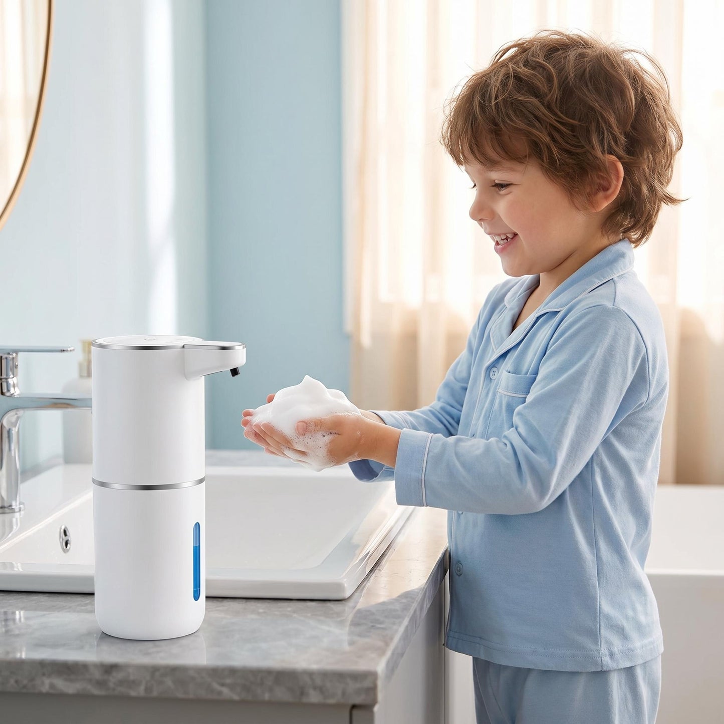 ⏰ Korlátozott ideig érvényes ajánlat 👐 Intelligens, ⚡ 4 sebességes habos kézmosó adagoló – 💧 érintésmentes, antibakteriális, 🚿 könnyen tölthető