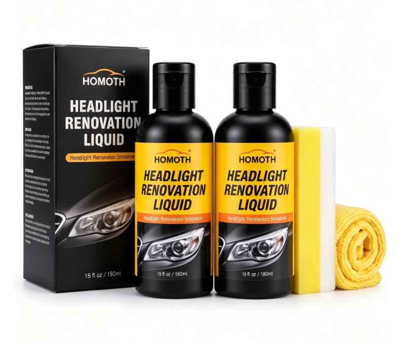 "1+1 brezplačno 🎁✨" 🚗 Rešitev za obnovo žarometov – 💡 hitro odstrani porumenelost, 🛡️ dolgotrajna zaščita pred oksidacijo
