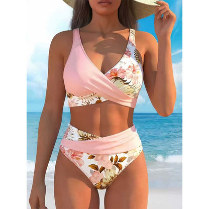 🌸 MAGAS DEREKI VIRÁGMINTÁS BIKINI: HANGSÚLYOZD AZ ALAKOD – RAKTÁRON! 👙