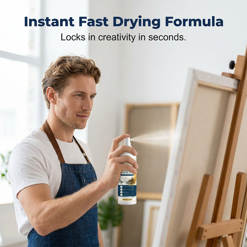 🔥50% Kedvezmény🏷️🎨 Professzionális rögzítő spray művészeknek – 🖌️ szénhez, pasztellhez és akrilhoz, 🌫️ ultrafinom ködfelhővel