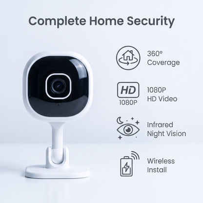 “1+1 ingyen 🎁✨”🔥50% Kedvezmény🏷️📹 360°-os intelligens otthoni biztonsági kamera – 1080P HD, éjszakai látással, kétirányú hanggal, WiFi+AP