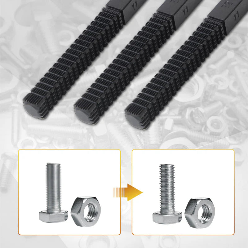 🔥50% Kedvezmény🏷️🔩 Menetjavító reszelő – 8 különböző menetlépcsőhöz, 🛠️ 45# szénacélból, 🔧 kényelmes ergonomikus markolattal