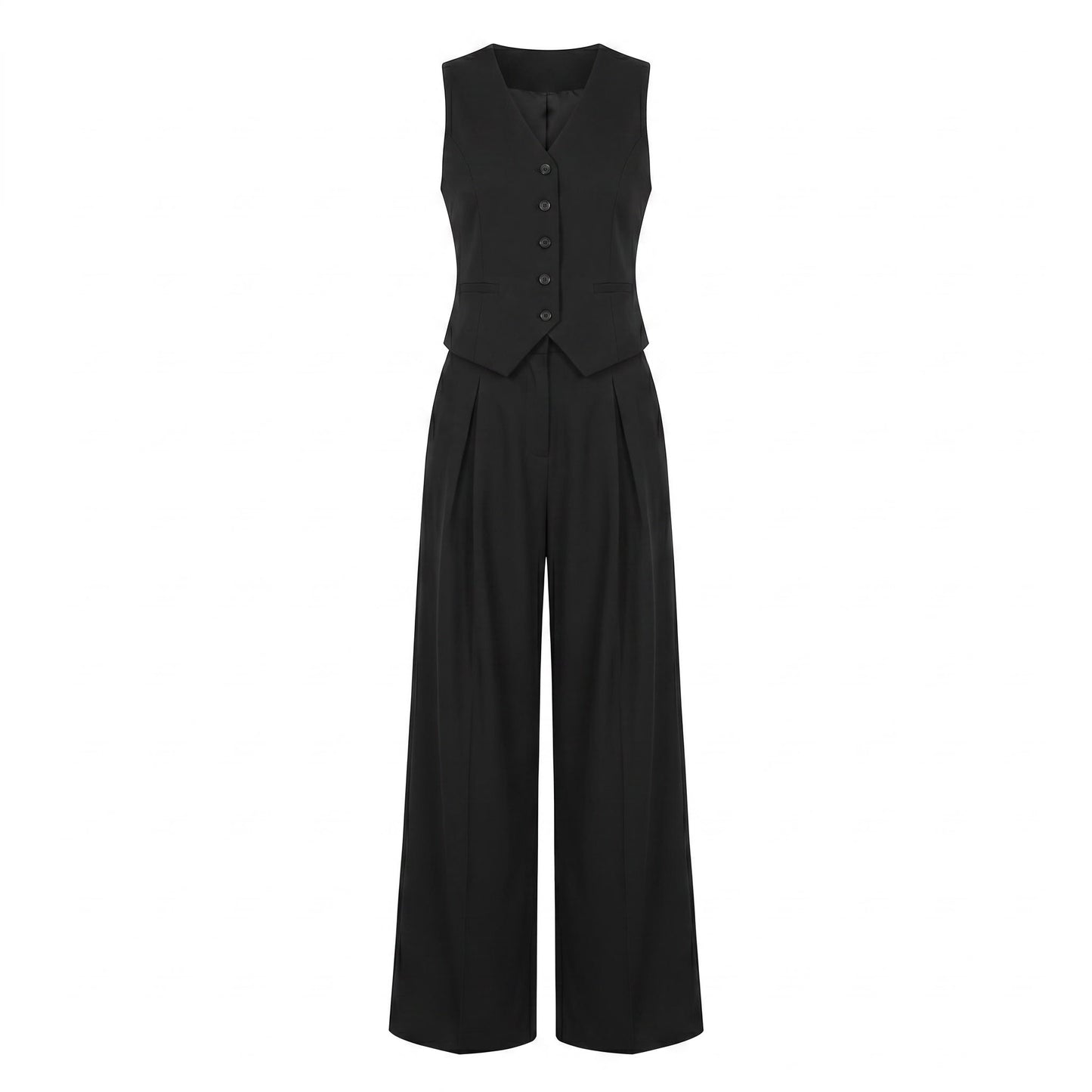🖤 Női fekete Chanel-stílusú blézer mellény: könnyű, prémium minőségű, ujjatlan nyári szett ☀️