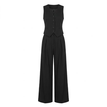 🖤 Női fekete Chanel-stílusú blézer mellény: könnyű, prémium minőségű, ujjatlan nyári szett ☀️