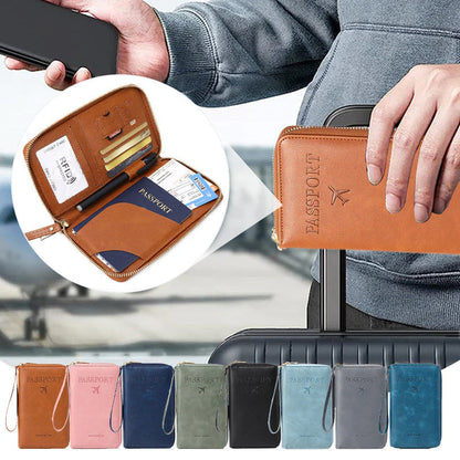 🔥50% Kedvezmény🏷️🧳 2026 Turisztikai kötelező – Többfunkciós RFID-s útlevél-pénztárca, ✈️ univerzális kialakítással, 🛡️ védelem az adatlopás ellen