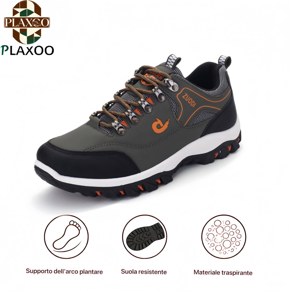 Plaxoo® | (50% di sconto + calzini omaggio del valore di 20 €) Scarpe sportive casual unisex 👟 | Design ortopedico con supporto dell'arco plantare, antiscivolo, adatte all'uso quotidiano