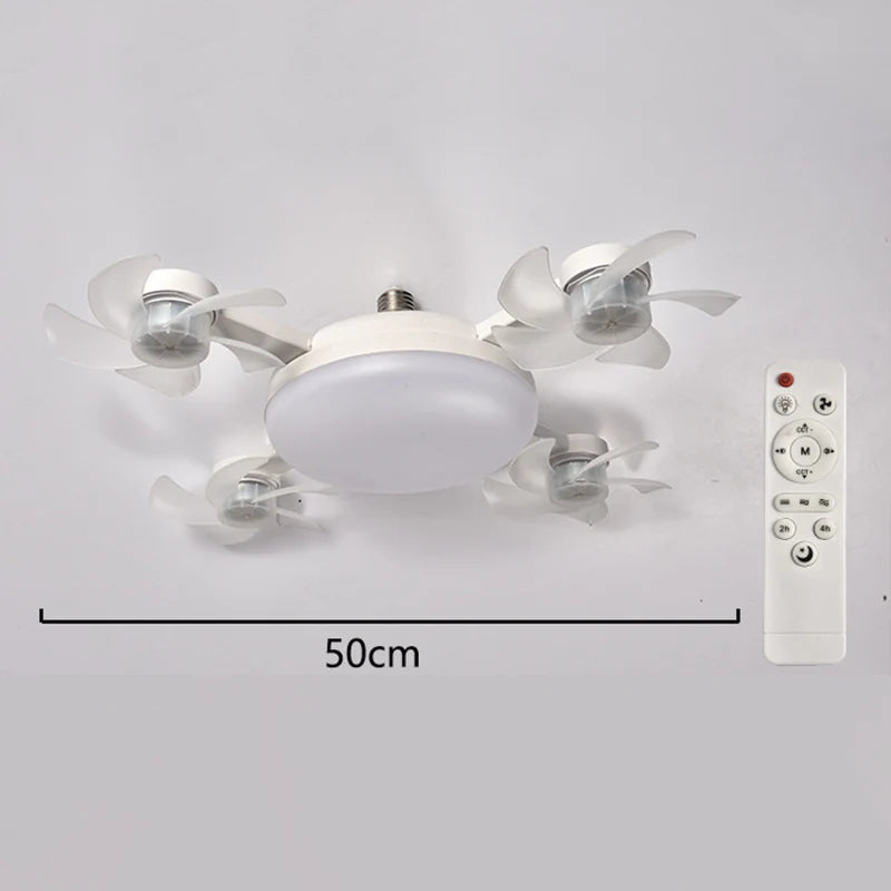 ⏰ Korlátozott ideig érvényes ajánlat 🎁🌀 Mennyezeti ventilátor LED lámpával és távirányítóval – 🏠 modern design, összecsukható lapátok, 3 színhőmérséklet