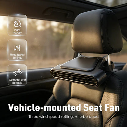 🚗 Maradjon hűvösen minden út során – Újratölthető autósülés hűtőventilátor 3 sebességgel – Utánvétes 💨❄️