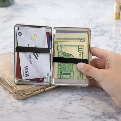 Retro Art Deco kovinski etui z RFID za kartice | RETROCARD