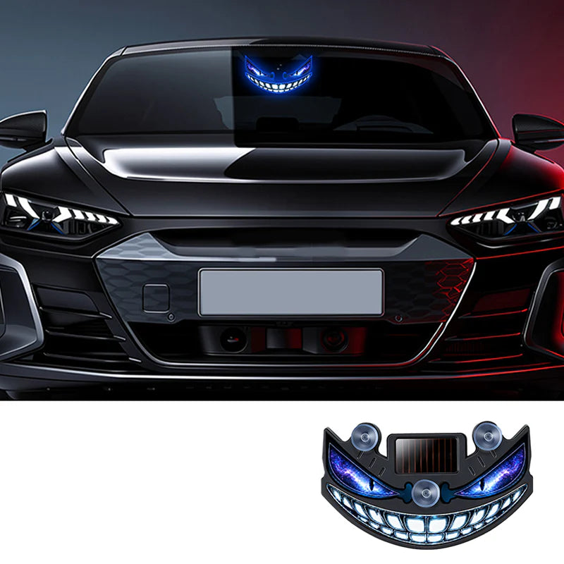 🔥50% popust🏷️🚗 Opozarjajte in impresionirajte! LED "hudičevo oko" za avto – ☀️sončno polnjenje, 📳senzor tresljajev, 🔋USB rezerva