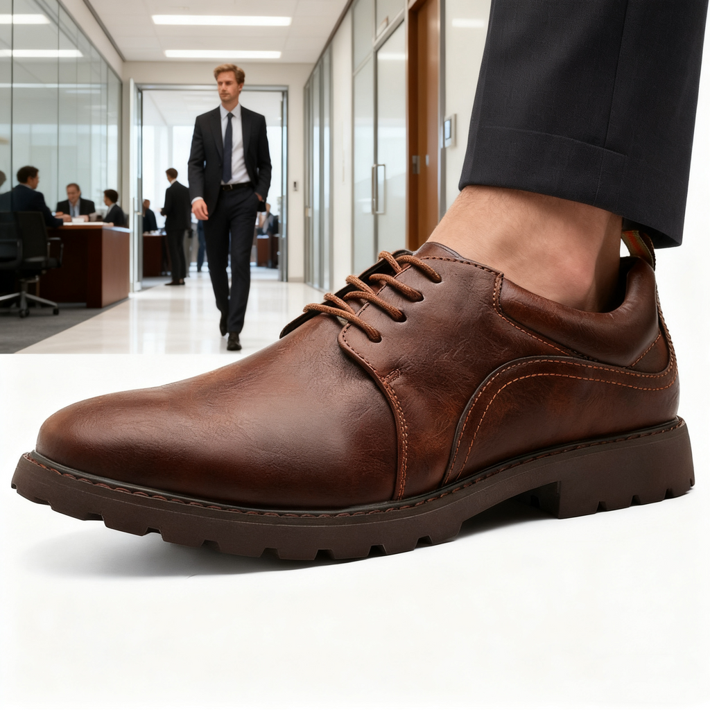 Plaxoo® | (sconto del 50% + calzini omaggio del valore di 20 €) Scarpe casual in vera pelle 🥿 | Suola spessa e antiscivolo, supporto dell'arco plantare, resistenti.