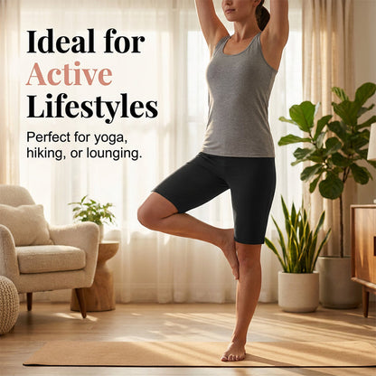 🔥50% Kedvezmény🏷️🌿 Kényelmes, rugalmas női túra rövidnadrág, 🏃‍♀️ négyirányú stretch anyaggal, 📱 mély oldalzsebekkel – S-2XL