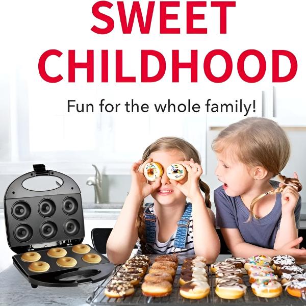 🔥50% Kedvezmény🏷️🍩✨ Hétvégi családi program! DONUTPRO mini fánkgép – ⏱️3 perc alatt kész, 🧽30 mp takarítás, 👨‍👩‍👧‍👦4 éves kortól