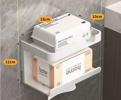 🔥 50% Kedvezmény 🏷️🧻 Megfizethető, luxus kivitelű, falra szerelhető WC-papír tartó (fúrás nélkül) 🚫