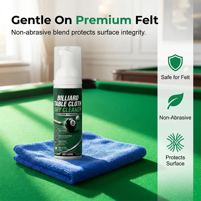 "1+2 brezplačno 🎁✨"🎱 Penasti čistilec za biljard – ✨ globinsko čiščenje, 🧼 nežen do tkanine – 60 ml