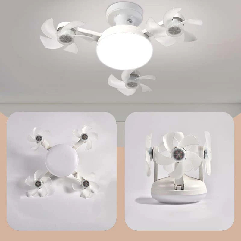 ⏰ Korlátozott ideig érvényes ajánlat 🎁🌀 Mennyezeti ventilátor LED lámpával és távirányítóval – 🏠 modern design, összecsukható lapátok, 3 színhőmérséklet