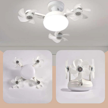 ⏰ Korlátozott ideig érvényes ajánlat 🎁🌀 Mennyezeti ventilátor LED lámpával és távirányítóval – 🏠 modern design, összecsukható lapátok, 3 színhőmérséklet