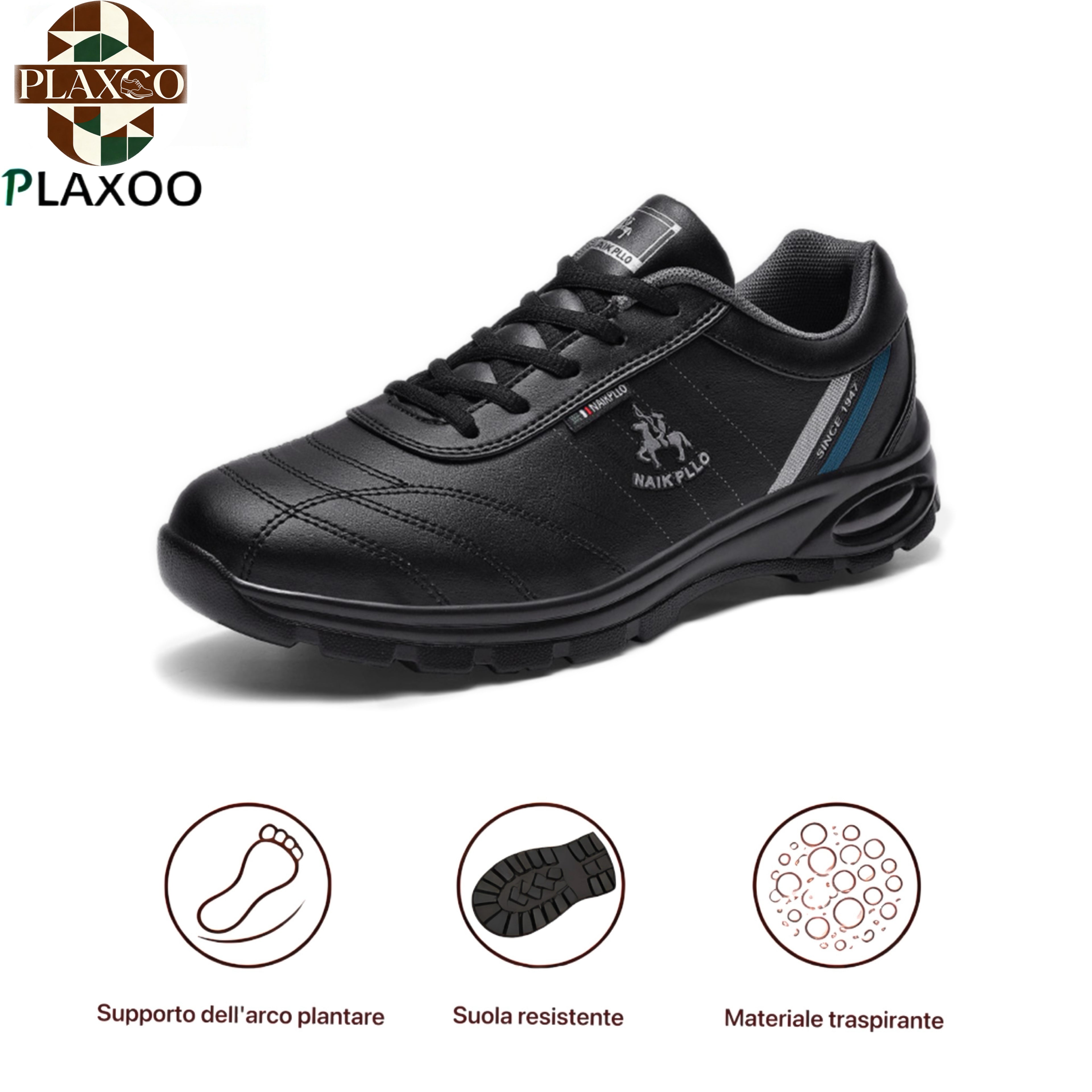 Plaxoo® |  Calzini omaggio del valore di 20 €! | Scarpe sportive ortopediche unisex 👞 Supporto ergonomico dell'arco plantare, suola antiscivolo, estremamente comode da indossare!