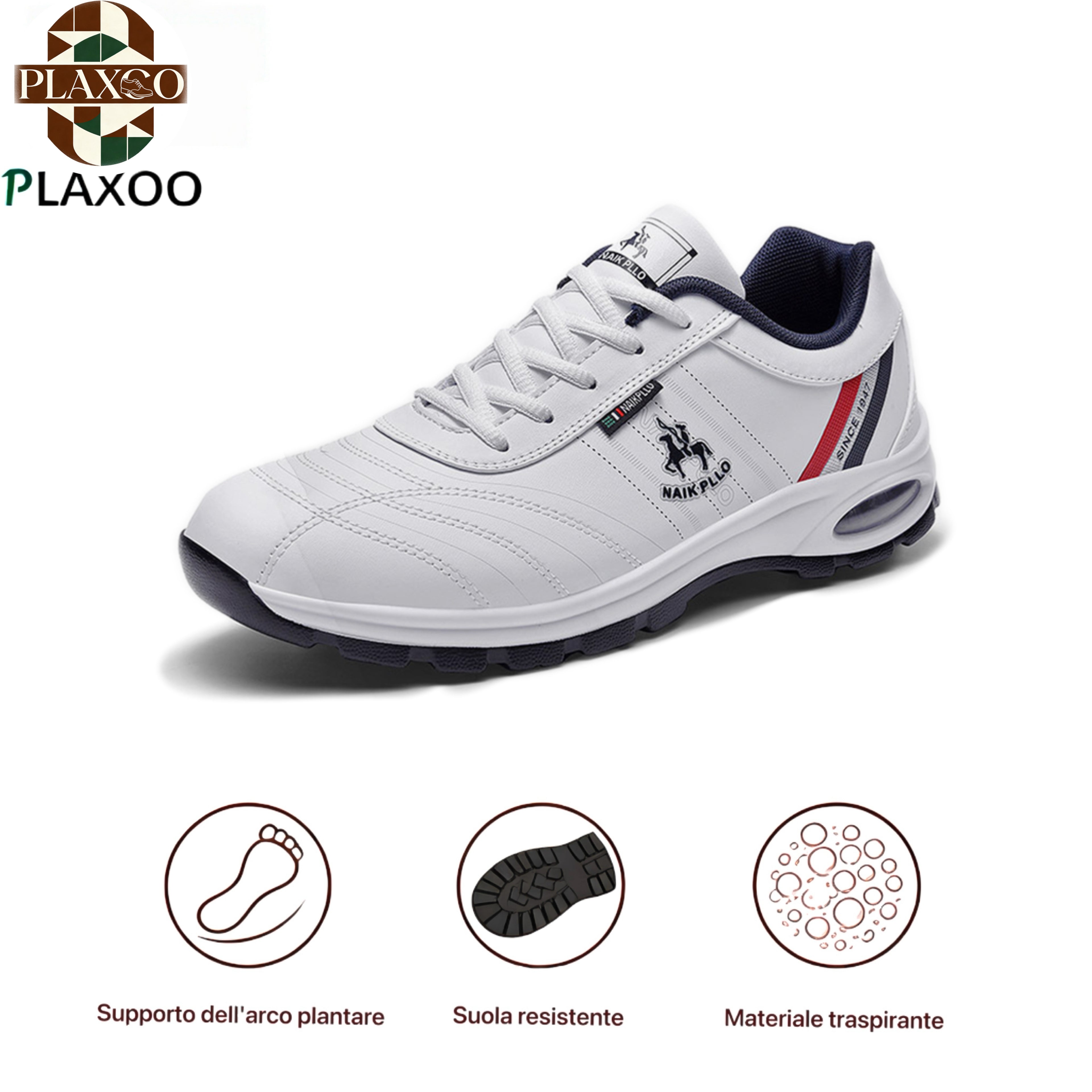 Plaxoo® |  Calzini omaggio del valore di 20 €! | Scarpe sportive ortopediche unisex 👞 Supporto ergonomico dell'arco plantare, suola antiscivolo, estremamente comode da indossare!