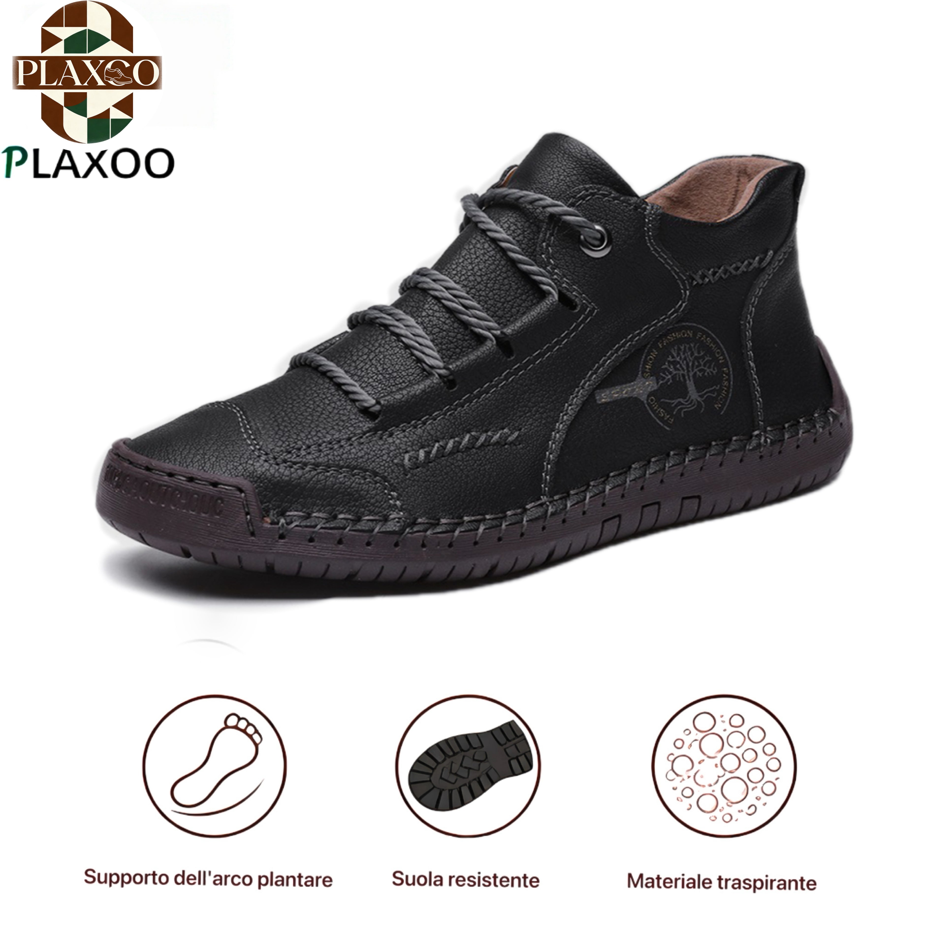 Plaxoo® | Sconto del 50% per un periodo limitato! Stivaletti ortopedici in vera pelle per alleviare l'affaticamento e il gonfiore dei piedi ✨