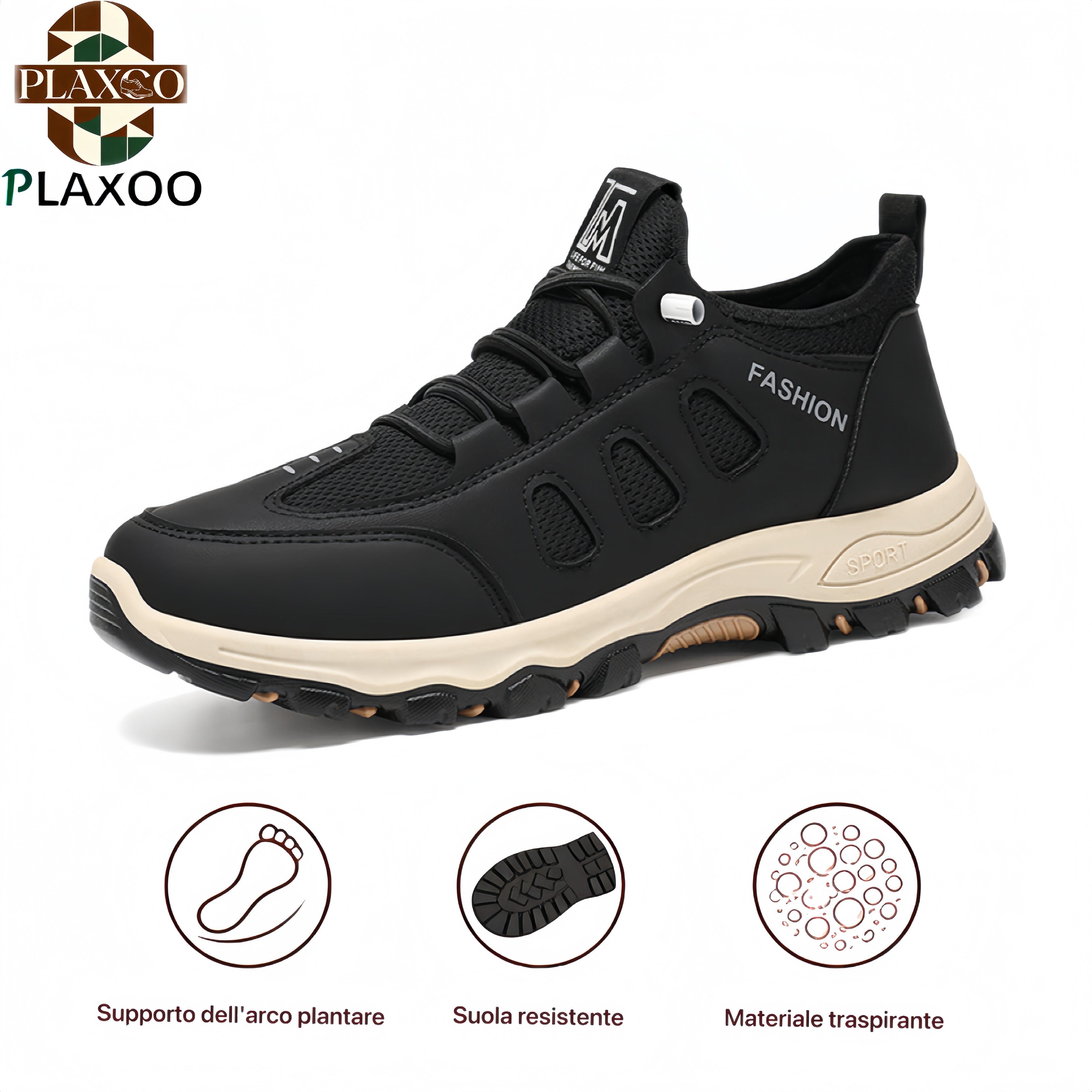 Plaxoo® | Sconto del 50% per un periodo limitato! Scarpe da trekking ortopediche con un'aderenza eccellente, pensate per piedi stanchi e gonfi ✨