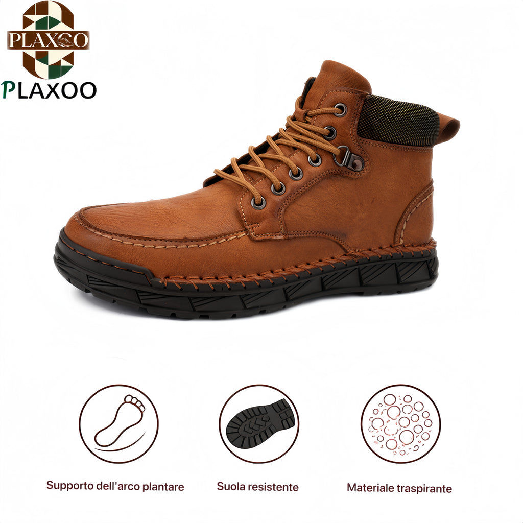 Plaxoo® | 🎁 Ricevi un paio di calzini in omaggio del valore di 20 €! | Stivaletti ortopedici unisex 👞 Supporto ergonomico dell'arco plantare, suola antiscivolo, estremamente comodi da indossare!