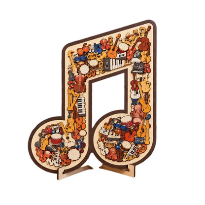 🔥50% Kedvezmény🏷️🎸 Fa hangszer alakú kirakós játék – 🧩 egyedi nyolcszög formában, 🌟 kiváló minőségű fából