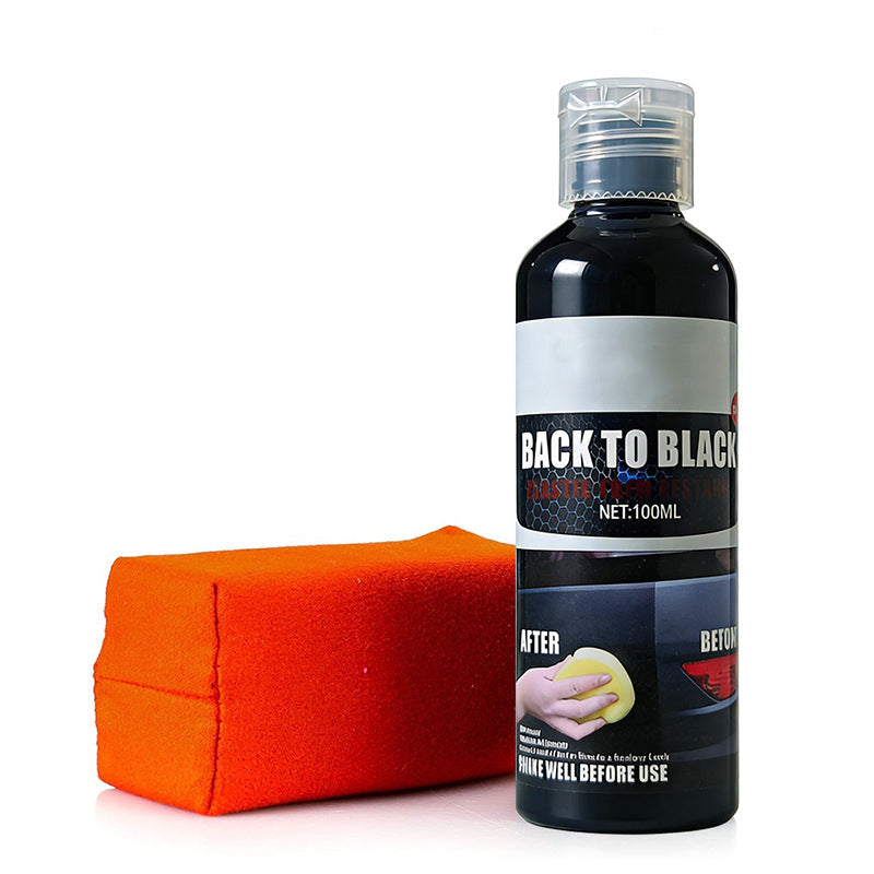 🔥50% Kedvezmény🏷️🚗 Professzionális műanyagfelújító autókhoz, ⚫ mélyfekete színű, 🛡️ UV-védelemmel – 100 ml