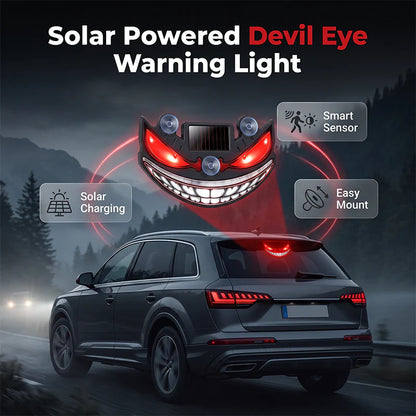 🔥50% popust🏷️🚗 Opozarjajte in impresionirajte! LED "hudičevo oko" za avto – ☀️sončno polnjenje, 📳senzor tresljajev, 🔋USB rezerva