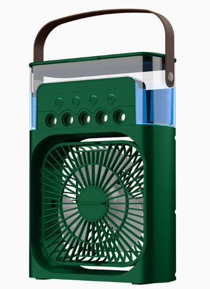 🔥50% Kedvezmény🏷️❄️ Asztali „Ice Mist” párásító hűtőventilátor – 💨 5 irányú légáram, 💧600ml nagy tartály – nyári hűtéshez, otthonhoz és irodához