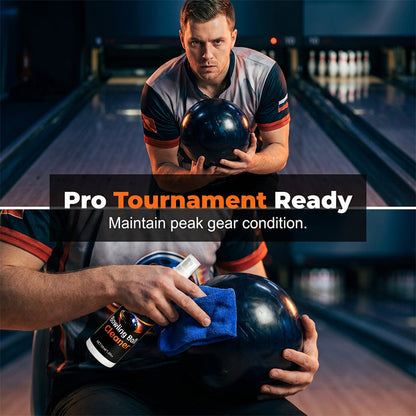 “1+1 ingyen 🎁✨”🔥50% Kedvezmény🏷️🎳 Professzionális bowlinggolyó-tisztító spray – 🧴 prémium törlőkendővel, 🛡️ kíméletes tisztításhoz