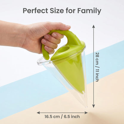 1+1 ingyen 🎁✨”🏖️ Kreatív, kúp alakú homokjáték, 🏰 öntőformák rétegezett tornyokhoz – több, mint egy egyszerű vödör