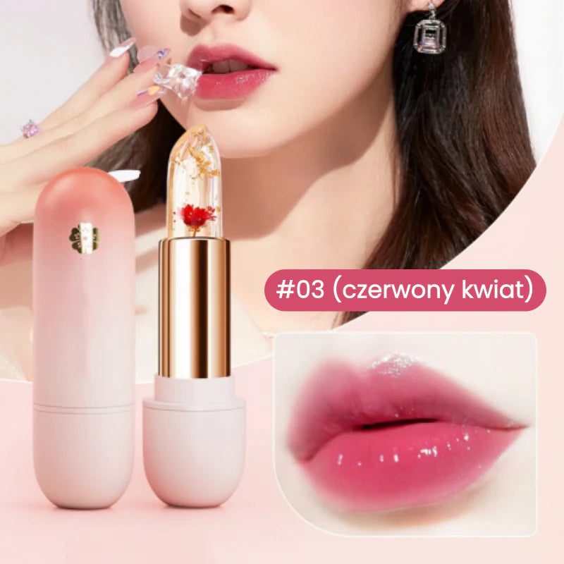 💄 Hidratáló rúzs virágszirmokkal – a hőmérséklettől függően változtatja a színét. 🌸