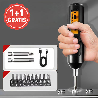 Mini električni vijačnik – 12 bitov, 1 ura polnjenja prek USB | SCREWZI 1+1 BREZPLAČNO