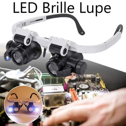 "1+1 brezplačno 🎁✨"   👓 Povečevalna očala z LED-svetlobo – 🔬 8x, 15x in 23x povečava, 💡 nastavljiva osvetlitev – GLAZOOM