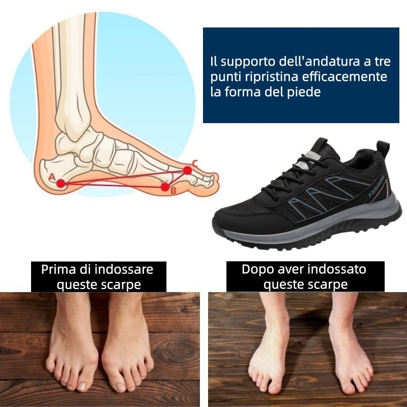 Plaxoo® |  Calzini omaggio del valore di 20 €! | Scarpe sportive ortopediche unisex 👞 Supporto ergonomico dell'arco plantare, suola antiscivolo, estremamente comode da indossare!