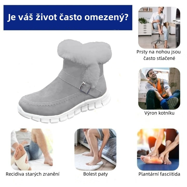 Plaxoo® | Offerta a tempo limitato: 50% di sconto! Stivali unisex sopra il ginocchio in peluche! Queste scarpe ortopediche sono dotate di supporto ergonomico dell'arco plantare e suola antiscivolo per una calzata unica.
