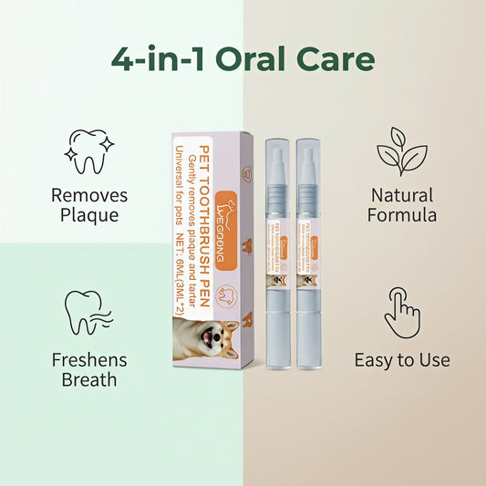 “1+1 ingyen 🎁✨”🔥50% Kedvezmény  🦷 Toll alakú háziállat-fogkefe – 🌿 növényi kivonatokkal, 💨 friss leheletért, egyszerű használat